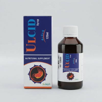 Ulcid Syrup 120ml – Digestive Health Support for Heartburn, Acid Indigestion & Stomach Upset