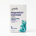 Magnicas Magnesium Glycinate 500 mg Tablets – Muscle & Nerve Support | 30 Tablets